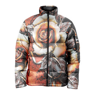 Veste matelassée en toile enduite imperméable pour homme, personnalisable en gros, avec service OEM - Product Image 1