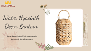 Vietnam artisanat naturel jacinthe d'eau lanternes en osier rotin bougeoir pour patio mariage décor à la maison bocaux à bougie en bambou - Product Image 6