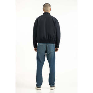 Autumn Casual Stand Collar Genuine <b>Leather</b> <b>Jackets</b> MN-JKT-WS25-041 Regular Fit XS Size Coated Sheep Skin Canvas Polyester - Product Image 3