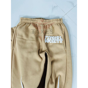 ชุดวอร์มฮู้ดดี้ผู้ชายคุณภาพสูงแบบสั่งทำพิเศษ ทรงโอเวอร์ไซส์ ออกแบบโลโก้พิมพ์นูน ผ้าฝ้ายฟลีซ 100% สไตล์แบ็กกี้ - Product Image 3