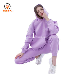 Survêtement d'hiver imprimé respirant pour femmes Logo personnalisé Prix de gros Pantalon de survêtement en polaire pour adultes Ensembles Style Service OEM - Product Image 3