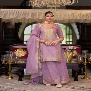 Traje Salwar con Bordado Especial para Eid, Moda Femenina, Fabricante de Surat, Compra en Línea, Suministro al por Mayor en India - Product Image 1