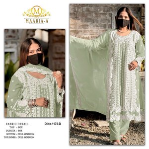 Adulte spécial saison d'hiver porter la plus étonnante couleur vive tailleur femme de chambre tissu doux concepteur Salwar Kameez robe à bas prix - Product Image 2