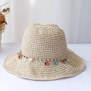 Sombrero de cubo de estilo occidental de mezclilla de verano con características huecas de diseño pintado a mano y ala rizada para viajes al aire libre y playa - Product Image 3
