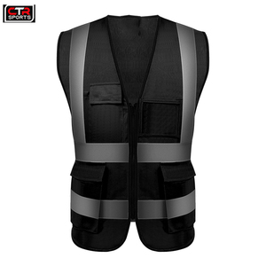 เสื้อกั๊กนิรภัยทำจากวัสดุโพลีเอสเตอร์2024คุณภาพสูงออกแบบได้ตามที่คุณต้องการน้ำหนักเบาขายส่งตาข่ายโลโก้ - Product Image 5