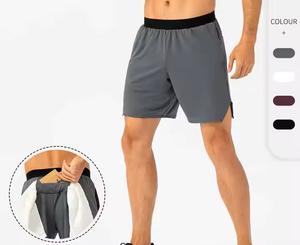 Nuevos pantalones cortos de verano Diseño y logotipo hechos a medida Pantalones cortos de entrenamiento elásticos de secado rápido para correr Pantalones sueltos informales de fitness de cinco minutos - Product Image 2