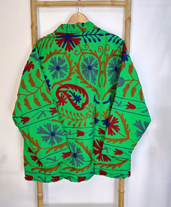 Veste Suzani unisexe à manches longues brodée à la main Vestes de bohème pour la fête et le printemps - Product Image 3