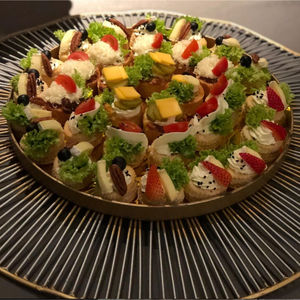 ชามโลหะสีทองที่ใส่ขนมหวานชามเสิร์ฟช็อคโกแลตดีไซน์ไม่เหมือนใคร - Product Image 4