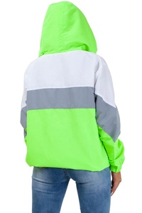 Chaqueta Anorak con Capucha de Alta Calidad para Mujer, 100% Nailon, Cierre Completo, Ropa Exterior para Mujer, Chaqueta Cortavientos con Bolsillos y Bloques de Color para Hombre - Product Image 2