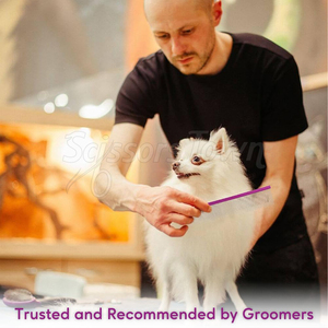 Peigne en métal pour animaux de compagnie à longues dents avec marque personnalisée pour les sous-couches épaisses et le toilettage quotidien - Product Image 5