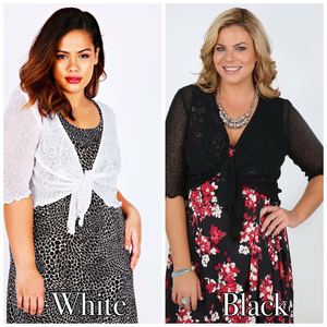 USA Luxury Plus Size Women's England Style Bali IKAT Short Shrug <b>Poncho</b> Loose Knit Top Spring Office Casual Evening Party Wear - Product Image 4