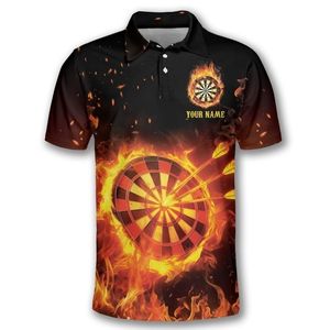 Polo à sublimation pour tournoi de fléchettes personnalisé Vêtements de sport évacuant l'humidité avec tissu confortable pour les joueurs et les clubs - Product Image 2