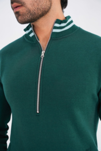 Nuevos chándales de otoño para hombre, conjuntos informales de dos piezas a la moda, personalizados de talla grande, media cremallera, secado rápido - Product Image 5