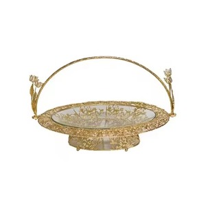 ถาดช็อคโกแลตโลหะสีทองสำหรับเสิร์ฟอาหารดีไซน์สวยสำหรับร้านอาหารโรงแรม - Product Image 5