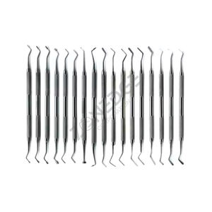 Hoogwaardige 17-delige Tandheelkundige Dubbelzijdige Instrumenten Set Handmatige <span class=keywords><strong>Power</strong></span> Composiet Kunststof Amalgaam Vullen Nieuwe Tandheelkundige Apparatuur - Product Image 5