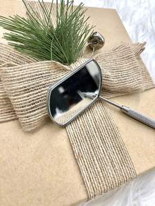 Professional Gold-Plated Stainless Steel <b>Lighted</b> Eyelash Extension Inspection <b>Mirror</b> Handheld Beauty Salon <b>Makeup</b> Checking Tool - Product Image 6