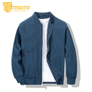 Blouson aviateur zippé léger et extensible de coupe décontractée pour homme - Product Image 4