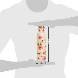 Bouteille d'eau en cuivre imprimé noir de bonne qualité - Product Image 6