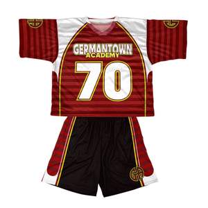 Nuevo diseño de ropa deportiva para adultos, uniforme de Lacrosse, ropa de equipo, camiseta sin mangas de secado rápido, chaleco de entrenamiento para hombres, uniforme de Lacrosse al por mayor - Product Image 1