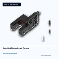 Sensor Fotoelektrik Slot 5mm Seri KEM30 5-24V DC NPN/PNP Waktu Respons 0.16ms untuk Mesin Pengemasan