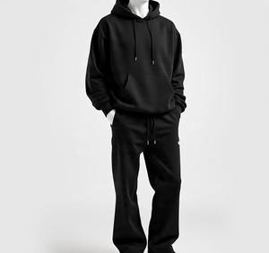 Factory Rate Custom 380gsm Unisex Printed <b>Plus</b> <b>Size</b> Heavyweight Baggy Flare <b>Jogger</b> Tracksuit Sweatpants Hoodie Sweatsuit <b>Sets</b> - Product Image 5