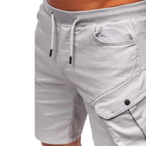 Pantalones cortos atléticos para hombre, pantalones cortos de trabajo con múltiples bolsillos, sueltos, informales, para exteriores - Product Image 4