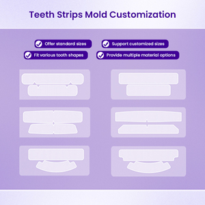 Strisce Sbiancanti per Denti Luxsmile Natural Private Label Senza Alcool Avanzate 14 Strisce Potenti OEM Pap V34 Viola - Product Image 5