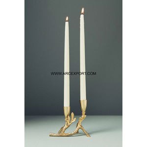 Tabletop Shiny Polished Wedding and Christmas Decoration Event <b>Candle</b> Holder Aluminum Made Metal Long Shape <b>Candle</b> Holder - Product Image 3