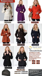 Azul marino 2024 última moda invierno estilo largo mujer abrigo de lana granular chaquetas largas ropa sombrero de cuero cadenas de suministro ágiles - Product Image 5