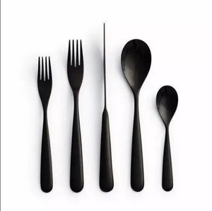 ชุดเครื่องใช้บนโต๊ะอาหาร4ชิ้นทำจากเหล็กเคลือบเงามีดไม้ธรรมชาติสำหรับโรงแรมและงานแต่งงาน - Product Image 3