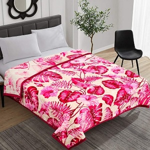 ผ้าห่มขนมิงค์ลายนูนทำจากโพลีเอสเตอร์100% นุ่มพิเศษขนาดคิงไซส์ลายดอกไม้ตัวละครสำหรับถัก - Product Image 4