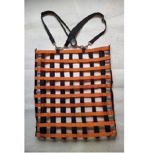 Portable Folded PP Tape Horse With <b>hay</b> <b>Bag</b> Multi - Grid <b>hay</b> <b>Bag</b> Horse Slow Feeding <b>Bag</b> Equestrian Supplies - Product Image 1