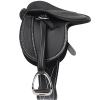 Selle de dressage en cuir véritable marron, cuir naturel souple, confortable, durable, de haute qualité, pour l'équitation, l'endurance et les sentiers.