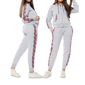 Custom Hot Selling Zip up Sweat Suits Distressed Patch Acid Wash Hoodie and Sweatpants Set Flared Tracksuit for Men and Women - Product Image 2