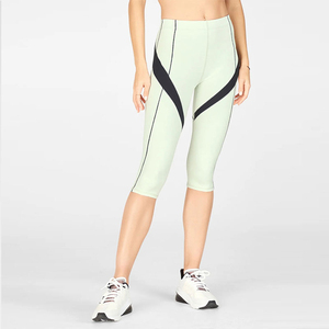 Gym Fitness <b>Capri</b> Yoga <b>Legging</b> Women Clothing High Waist Top Quality Sublimated Printed Drawstring Custom Material Woman <b>Capri</b> - Product Image 1