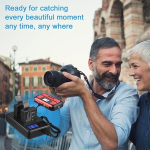<span class=keywords><strong>SJCAM</strong></span> SJ7000 / SJ6000 / <span class=keywords><strong>SJ5000</strong></span> / SJ4000 batterie écran LCD double chargeur de batteries, affiche la capacité de charge - Product Image 6