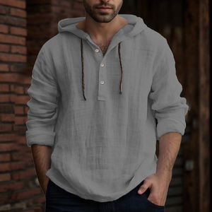 Vente en gros 100% coton pulls à capuche pour hommes 400 GSM Streetwear sweats brodés Technics impression numérique pour l'hiver - Product Image 4