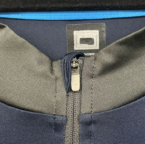 Maillot de cyclisme bicolore pour homme personnalisé TBF-171 avec manches complètes demi-fermeture éclair léger UPF 50 tissu extensible évacuant l'humidité - Product Image 4