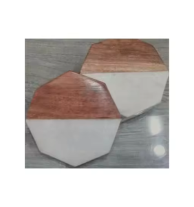 Modern Antique Design Marble Wood Coasters Attractive Indian Handicrafts with Natural Finishing Eco-Friendly Hot Selling Coaster - Product Image 3