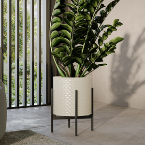 Jardinière en fer fini or fait à la main de table de mariage de style design côtier avec vase à fleurs de finition brillante miroir - Product Image 6