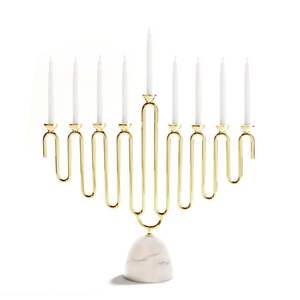 Portavelas de lujo Menorah que combina tradición atemporal y estilo moderno para uso doméstico y festivo al mejor precio - Product Image 5