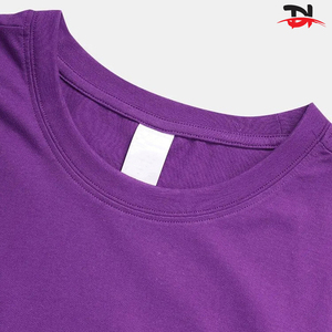 2025 Nueva Camiseta de algodón de microfibra para hombre cuello redondo estilo informal para el hogar 100% liso Lightning Patchwork Slim Fit suelto 100% algodón - Product Image 3