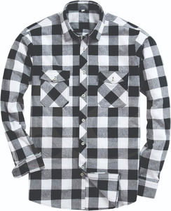 Men's <b>Shirts</b> Classic Flannel <b>Shirt</b> Autumn Button Regular Fit Long Sleeve Stylish & Comfortable for Casual or Smart Looks - Product Image 4