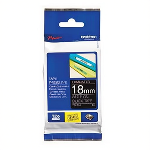 Cinta Adhesiva para Oficina Brother P-touch TZe-345, 18 mm x 8 m (Ancho x Largo), Negra sobre Blanca, BROTHER - Product Image 2