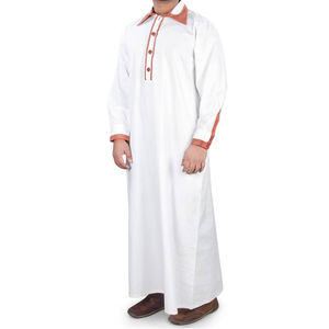 Nuevo Diseño de Thobes Islámicos para Hombre, Jubbah Otoñal, Talla Grande, Estilo Urbano, Manga Larga, Proveedor Mayorista - Product Image 1