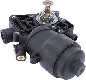 ตัวกรองน้ำมันเครื่องพร้อมเทอร์โมสตัทสำหรับรถยนต์ออดี้ A6 A7 A8 Q5 Q7 ปี 2013-2016 และโฟล์คสวาเกน ทัวเร็ก เครื่องยนต์ดีเซล 3.0L <span class=keywords><strong>TDI</strong></span> V6 รุ่น 059115389P - Product Image 1