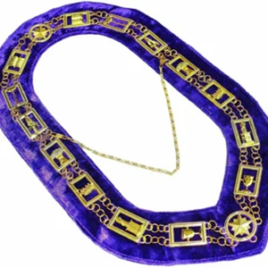 Vente en gros à prix réduit : Régalia maçonnique, Chaîne de l'Arche Royale, Collier doré, Collier maçonnique rouge, Régalia tactique de l'Arche Royale - Product Image 6
