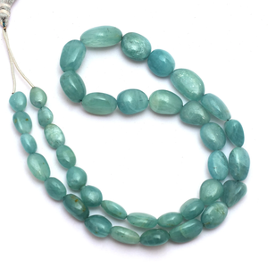 Grandidierite 7x9mm-12x18mm Cuentas de pepitas lisas Grandidierita natural Piedra preciosa Fancy Oval Tumbled Beads para joyería - Product Image 6