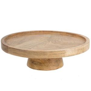 Pedestal de exhibición de pastel de madera de mango hecho a mano, soporte para servir pasteles para restaurantes en casa, uso en fiestas - Product Image 3