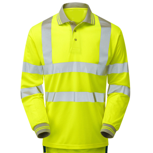 Chemise de classe 3, polos de sécurité réfléchissants, t-shirts personnalisés, polyester à séchage rapide, vêtements de travail, construction, chemises de travail haute visibilité - Product Image 1